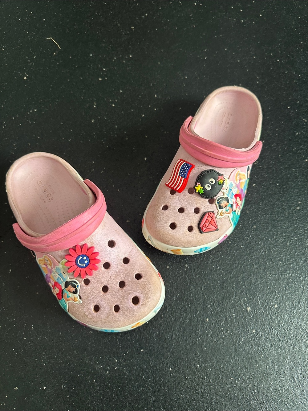 CROCS Kids Princess Pink Slip-On Clogs - 13